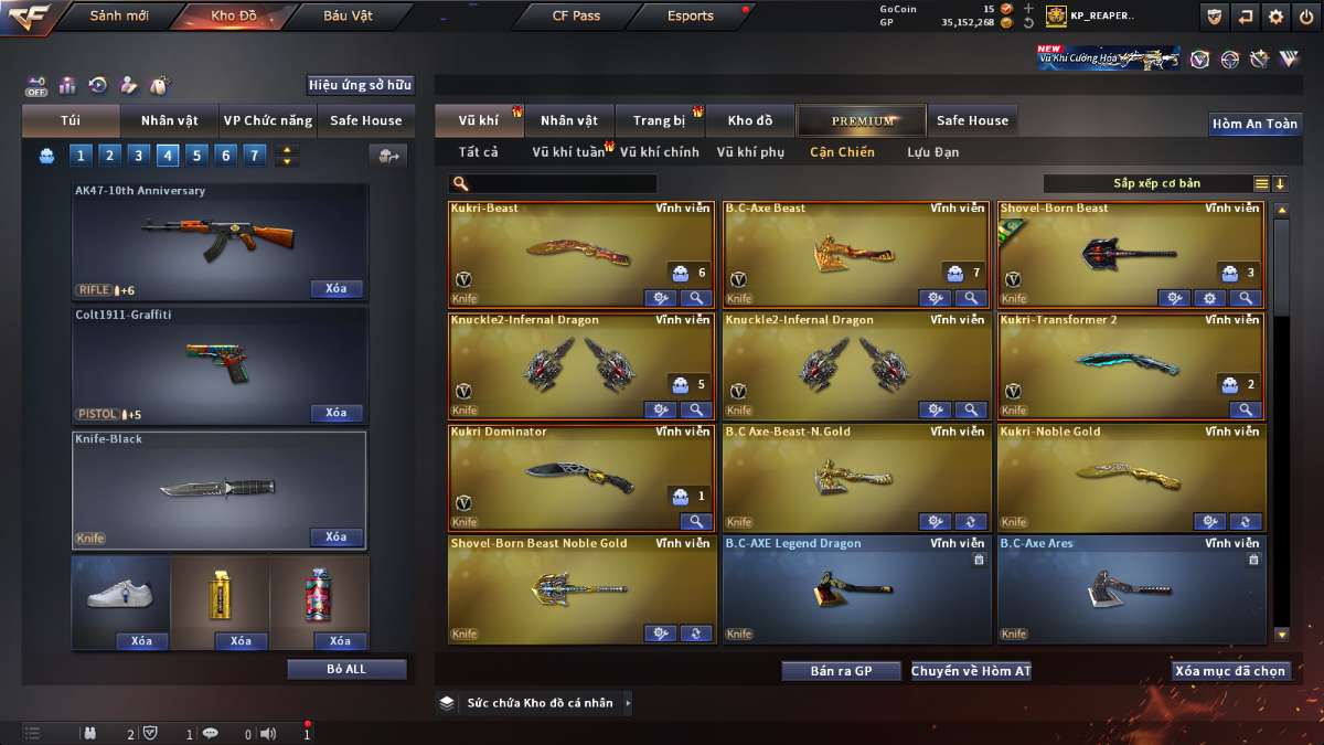 shop acc cf uy tin gia re